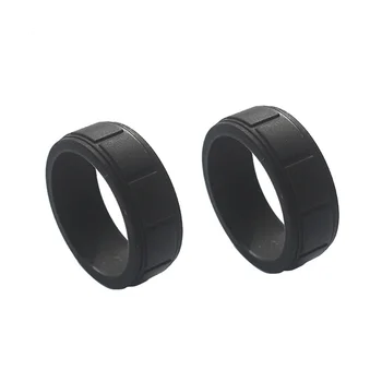8 мм Популярни за жени силиконови стръмни пръстени Правоъгълно силикон годежен пръстен Екологично спортно пръстен 2 X 13