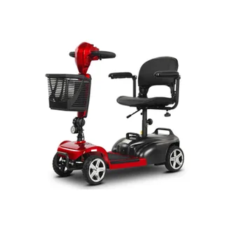 Мобилен скутер за възрастните хора, четырехколесный електрически, удобна сгъваема кола с акумулаторна батерия, мотопед, за двама, нова, за инвалиди, малък