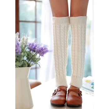6 цвята, дамски чорапи, гамаши за възрастни, обикновена жакард възли дълги чорапи, покривала за крака за есента и зимата