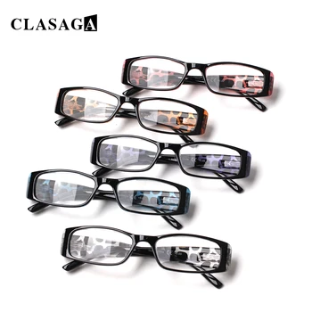 CLASAGA, 5 опаковки Очила за четене, Извити Панти, Широки, Огледални Крака, Удобни Мъжки и Дамски Очила за четене HD, Диоптър + 0 ~ + 6,0