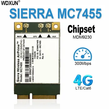 MC7455 LTE 4G карта Mini PCI-E FDD-LTE TDD-LTE 4G модул Cat6 мрежова карта за лаптопа
