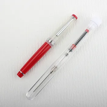 Луксозна качествена писалка JinHao 82, акрилни мастило химикалки с върха EF F M, офис и ученически принадлежности, нов подарък