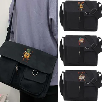 Дамска чанта-месинджър серия Сладка Monster, нова чанта за пазаруване, по-голямата голям чанта през рамо, унисекс, ежедневни холщовые чанта през рамо за пътуване