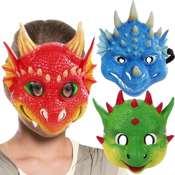 Момичета, Момчета Маска Динозавър Cosplay Хелоуин Маска Dragon Детски Фестивал На Карнавалните Костюми За Партита Реквизит, Подаръци За Рожден Ден