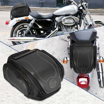 Motoforti задната чанта за седалка на мотоциклет, мотор пътна задната багажная чанта, водоустойчива раница от изкуствена кожа