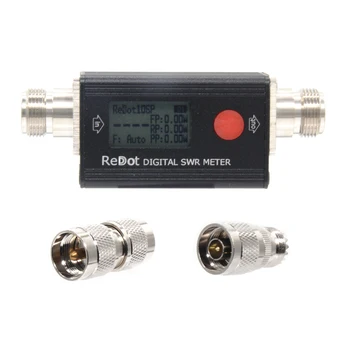 REDOT RD106P Цифров КСВ-метър КСВ и измерител на мощност 120 W FMB VHF UHF80-999MHz Коефициент на постоянна вълна 1,00-99,9 Подкрепа DMR портативни радиостанции