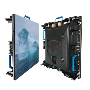 На открито led екран P4 512x512 мм, леене под налягане, алуминиева led панел, висока яркост, водоустойчив, наемен led дисплей