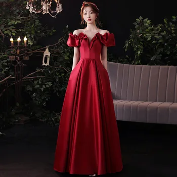 Сватбена китайското рокля ципао, бельо макси плиссированное вечерна рокля Чонсам, елегантни вечерни банкетни рокли на знаменитости