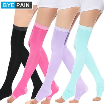 1 чифт женски компрессионных чорапи BYEPAIN 420D, тънка топло за спане, сжигающая мазнини, тънки чорапи