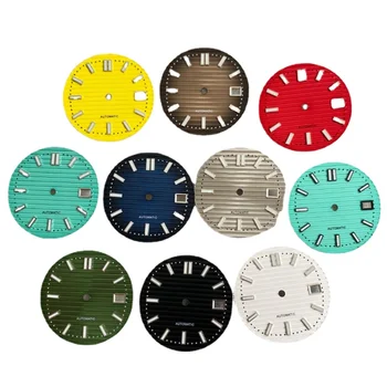 аксесоари за часовници с циферблат 30,5 мм, със зелени светещи ивици nh35 Nautilus за изграждане на механизми Seiko nh35 nh36 САМ Top