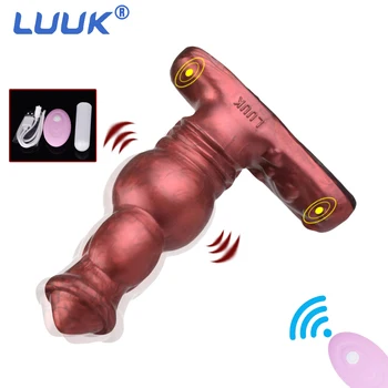 LUUK кървавочервено вибриращ вибратор с дистанционно управление, меки силиконови секс играчки за жени, вагината, стимулиращ оргазъм, стоки за възрастни