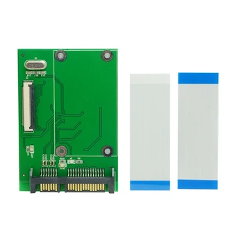 1,8-Инчов 40-пинов ZIF/CE SSD HDD Твърд диск 7 + 15 22-Пинов Адаптер SATA Такса Конвертор