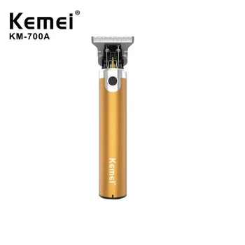 Електрически тример за коса Kemei KM-700A USB, акумулаторна машина за подстригване на коса с професионална машина за косене на главата