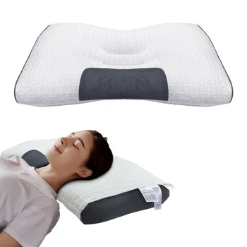 Новата 3D възглавница за СПА-масажи, разделящ сън и защищающая врата, вязаная възглавница, въздушна възглавница за удар скоба от соеви влакна, спално бельо