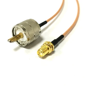 Нов модем коаксиален кабел SMA с клъстер конектор към UHF штекерному конектора RG316 15 см 6 инча Адаптер RF Pigtial