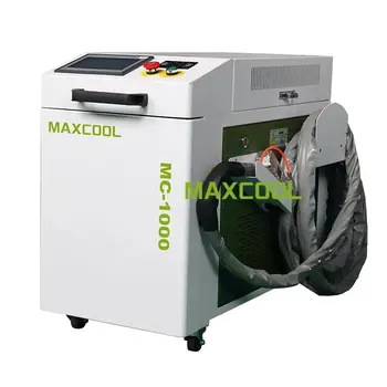 Гореща Продава Оптични Лазерни Чистящая Машина Maxcool Smart И Safe 1000 W за Почистване на метални Релси за Премахване на Мазни Петна от Ръжда