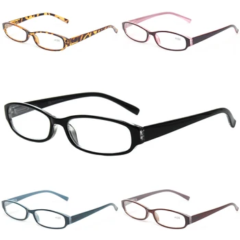 CLASAGA5 двойки малки очила за четене в овална рамка с пружинным тръба на шарнирна връзка, модерни преносими декоративни офис очила с висока разделителна способност