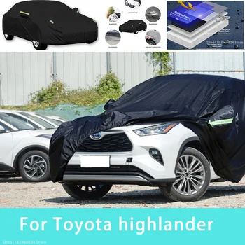 За Toyota highlander Външна защита, пълни с автомобил сеат, снежната покривка, козирка, водоустойчива прахозащитен външни автомобилни аксесоари