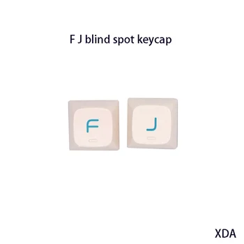 Капачка за сляпа зона F J Key, 2 броя, PG профил, сублимационен печат добавка за коса за PBT, позиционирующий капачка за механична клавиатура MX