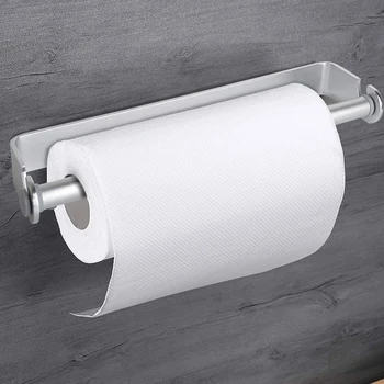 държач за тоалетна хартия, държач за тоалетна стенен държач за хартиени кърпи диспенсер с Кухненски държач за кърпички Поставка за тоалетна