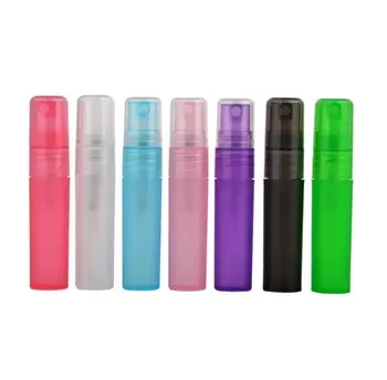 Безплатна доставка Цветна пластмасова бутилка-спрей и 5 мл от полипропилен за еднократна употреба флакона парфюм с распылительным помпа SN2994