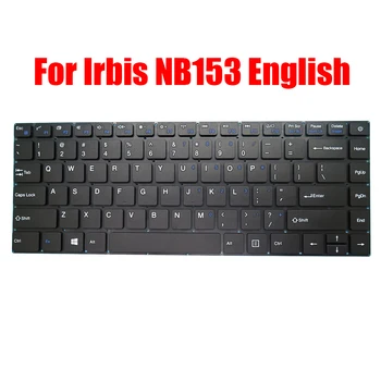 Замяна клавиатура за лаптоп Irbis NB153, английска, американска, черна, без рамка, нова