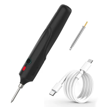 USB-поялник с мощност 8 W-15 Вата с контролирана температура на загряване на керамичното ядро, преносим инструмент за ремонт на спойка за домашна запояване