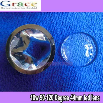 90-120 градуса, 44 мм led леща от выпуклого оптично стъкло + led рефлектор, led с висока мощност 10 W