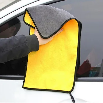 Автомобилно кърпа от микрофибър кърпа за сушене на стъкла на купето, домакински автоматична детайли, почистващи дебели кърпи 30/40/60 см