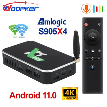 Woopker X4 Pro TV Box Android 11,0 Smart TV Box S905X4 DDR4 4 GB 32 GB Двойна Wifi 1000 М Ethernet X4 Plus телеприставка